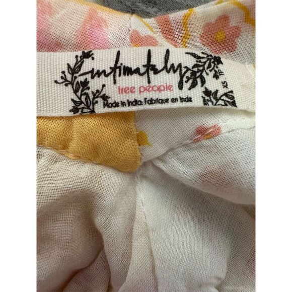 Free People Intimately Women's Floral Bodysuit Multicolor Size M Boho Chic - Picture 3 of 5